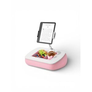 Lap Beanbag Tablet Pillow Stand with Snack Bowl and‎ 360° Rotating Arm,